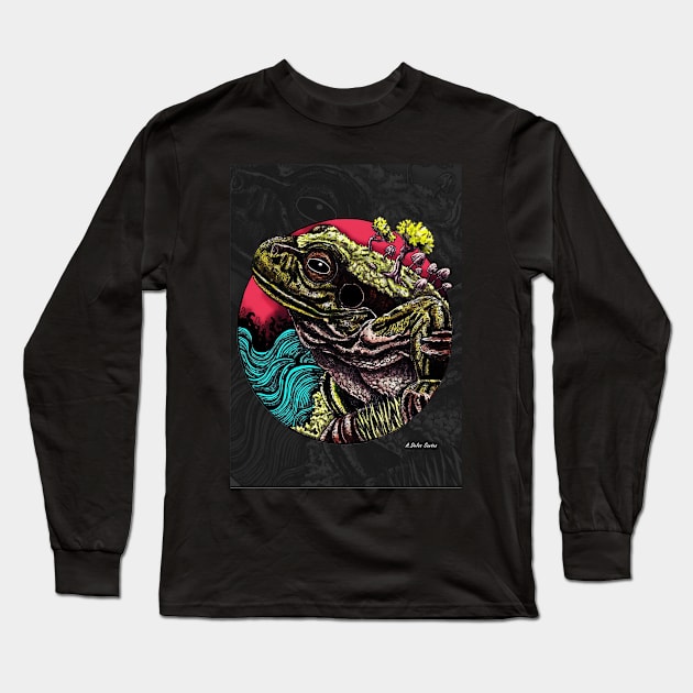 Frog Long Sleeve T-Shirt by A.Delos Santos Artworks